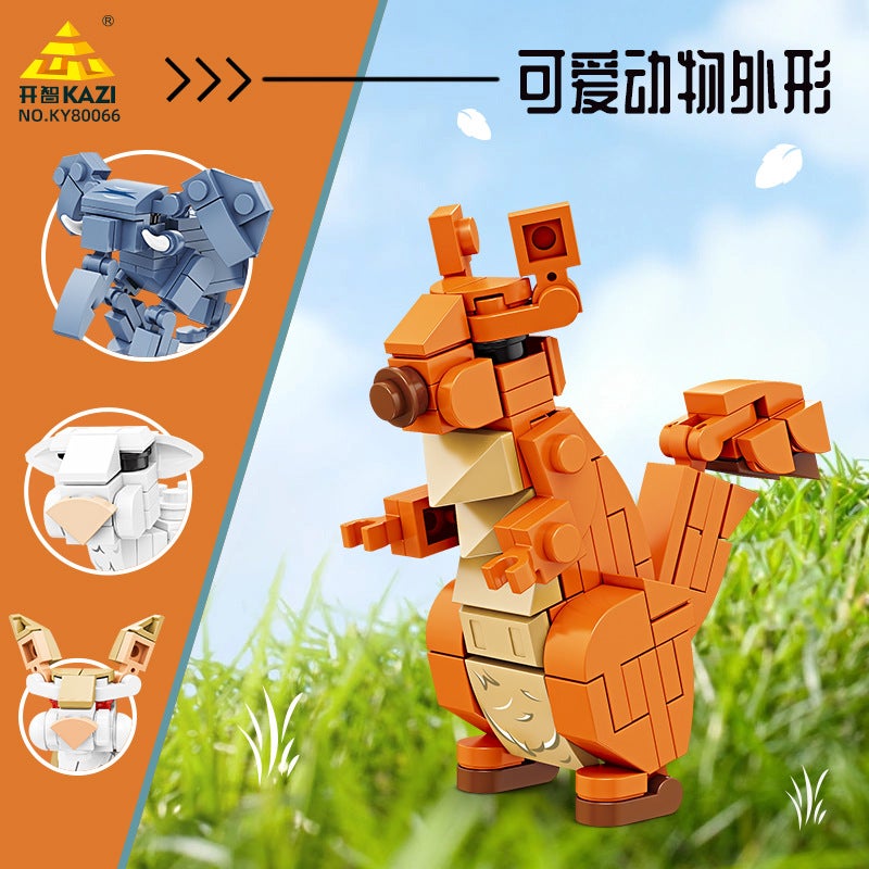 Kaizhi Building Blocks Compatible With Lego Giraffe Model Kids Yizhi Assembled Animal Elephant Toy Puzzle Gift - Image 3